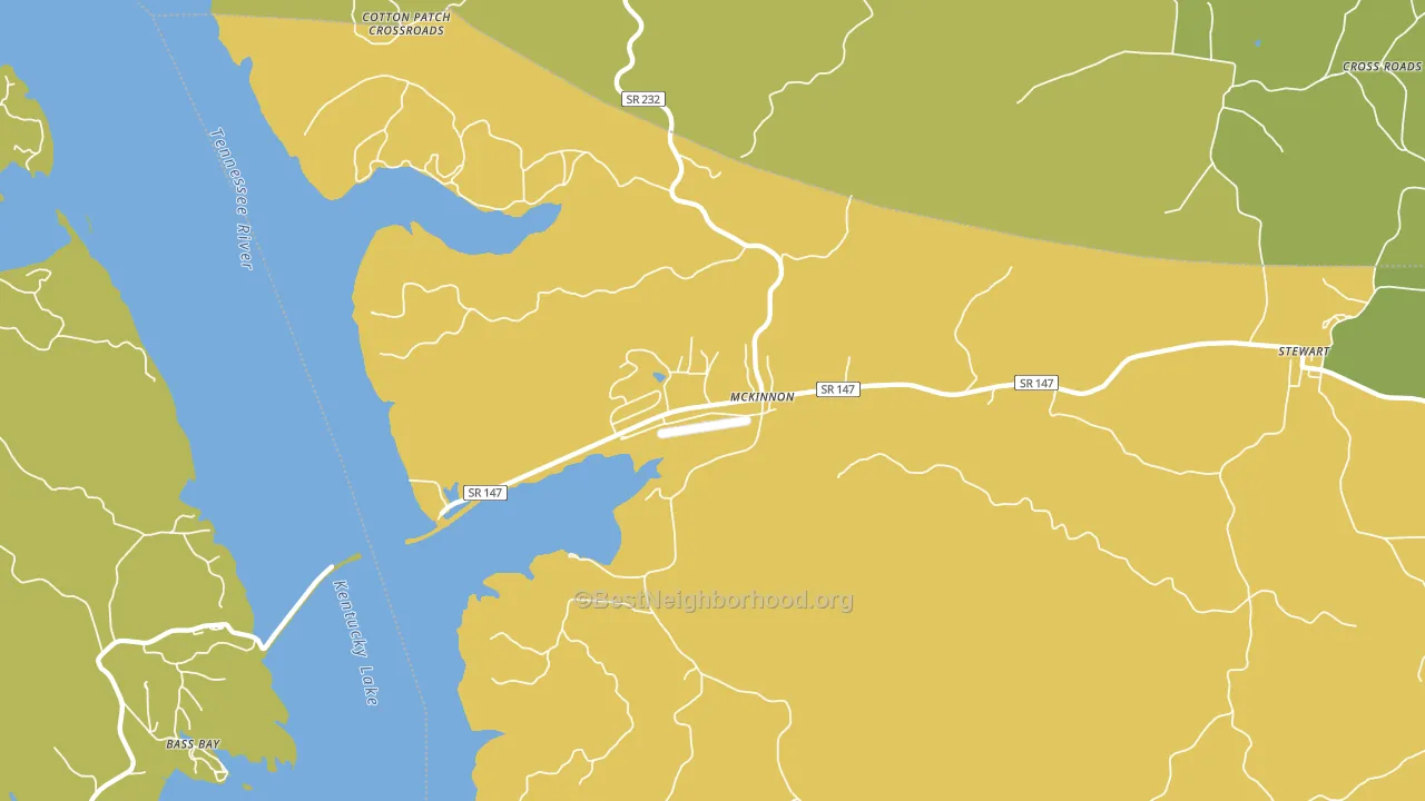 McKinnon, TN block-group voter-turnout map