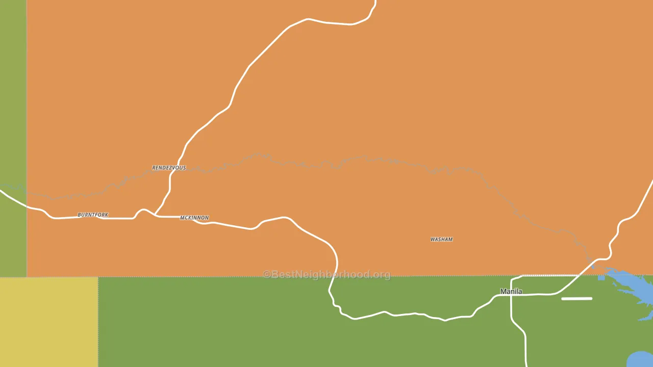 McKinnon, WY block-group voter-turnout map