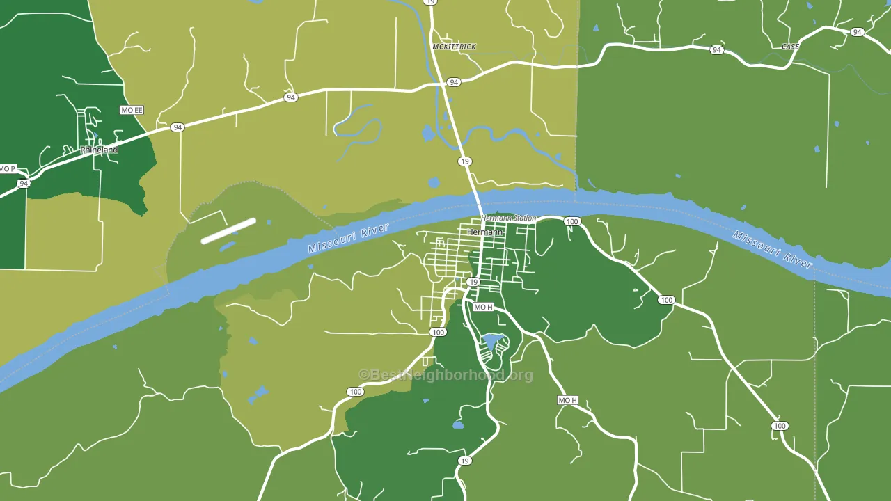 McKittrick, MO block-group voter-turnout map