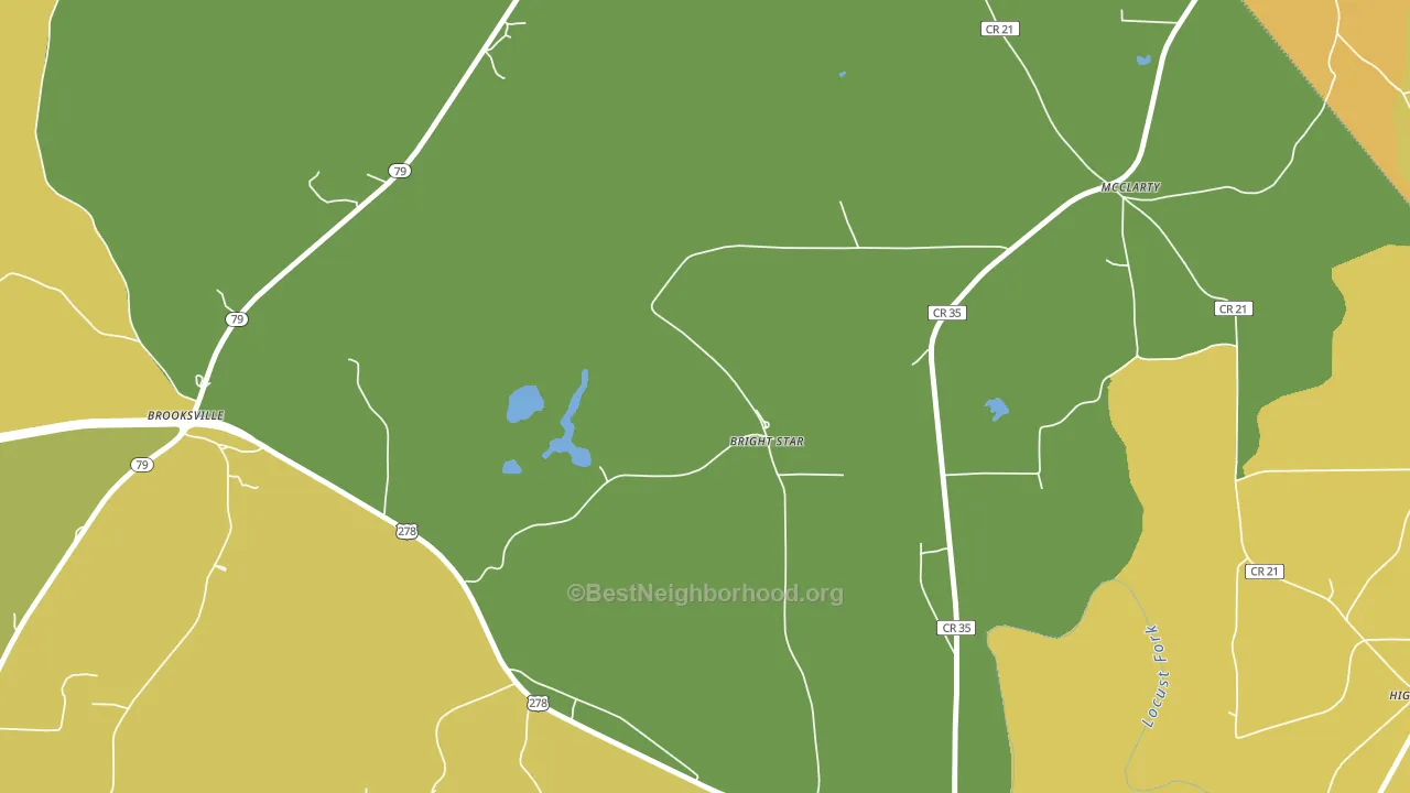 McLarty, AL block-group voter-turnout map