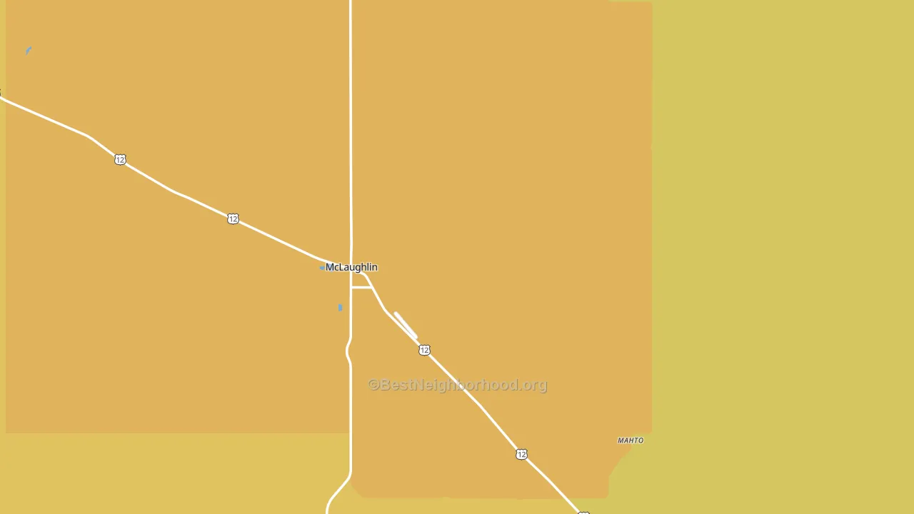 McLaughlin, SD block-group voter-turnout map