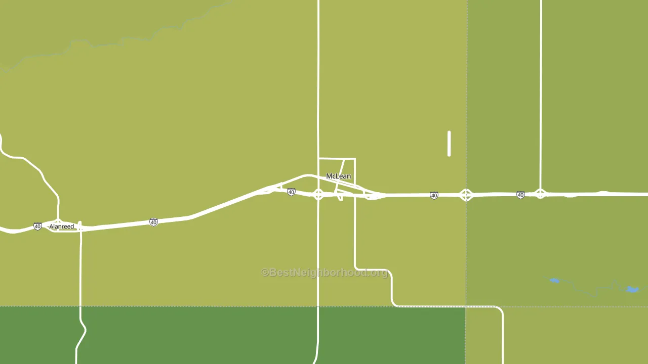 McLean, TX block-group voter-turnout map