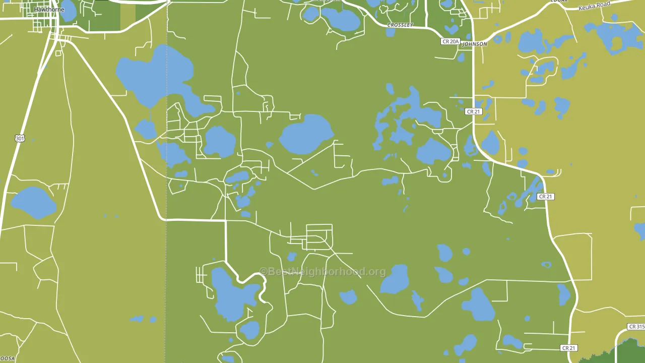 McMeekin, FL block-group voter-turnout map