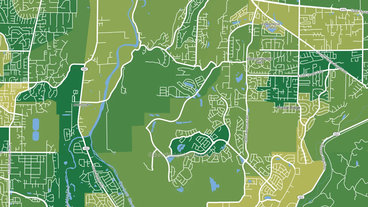 McMillin, WA block-group voter-turnout map