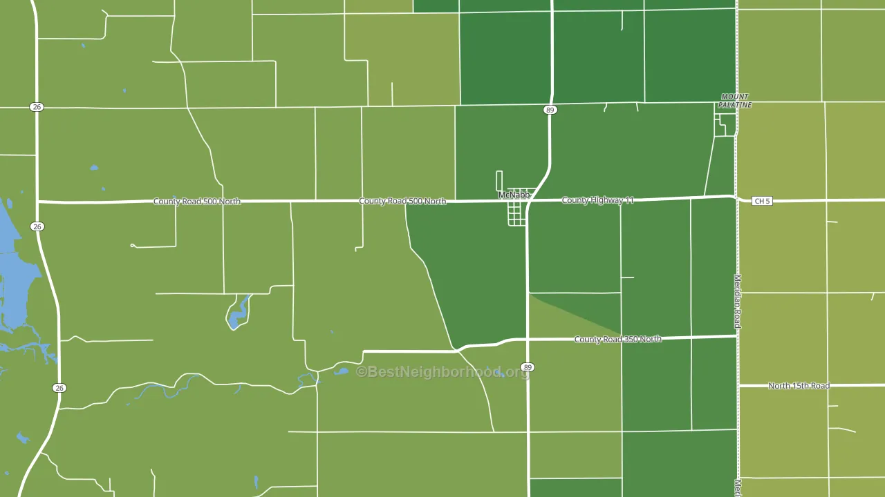 McNabb, IL block-group voter-turnout map