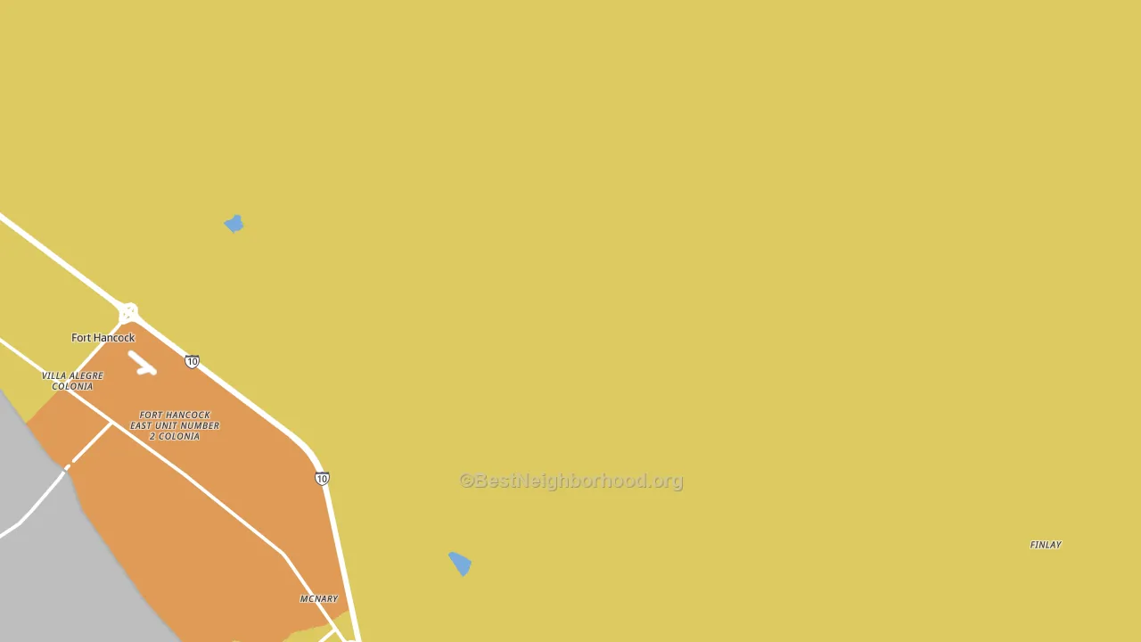 McNary, TX block-group voter-turnout map