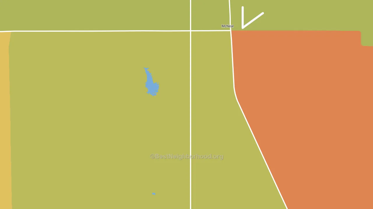 McNeal, AZ block-group voter-turnout map
