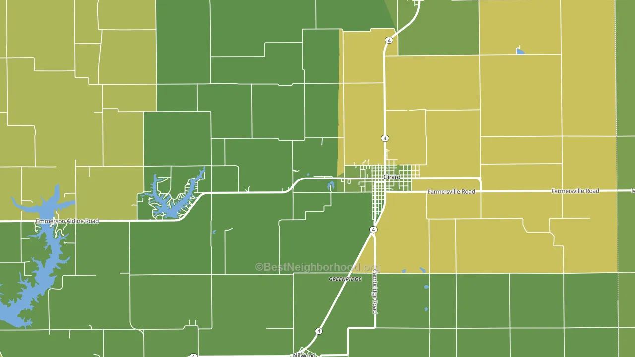 McVey, IL block-group voter-turnout map