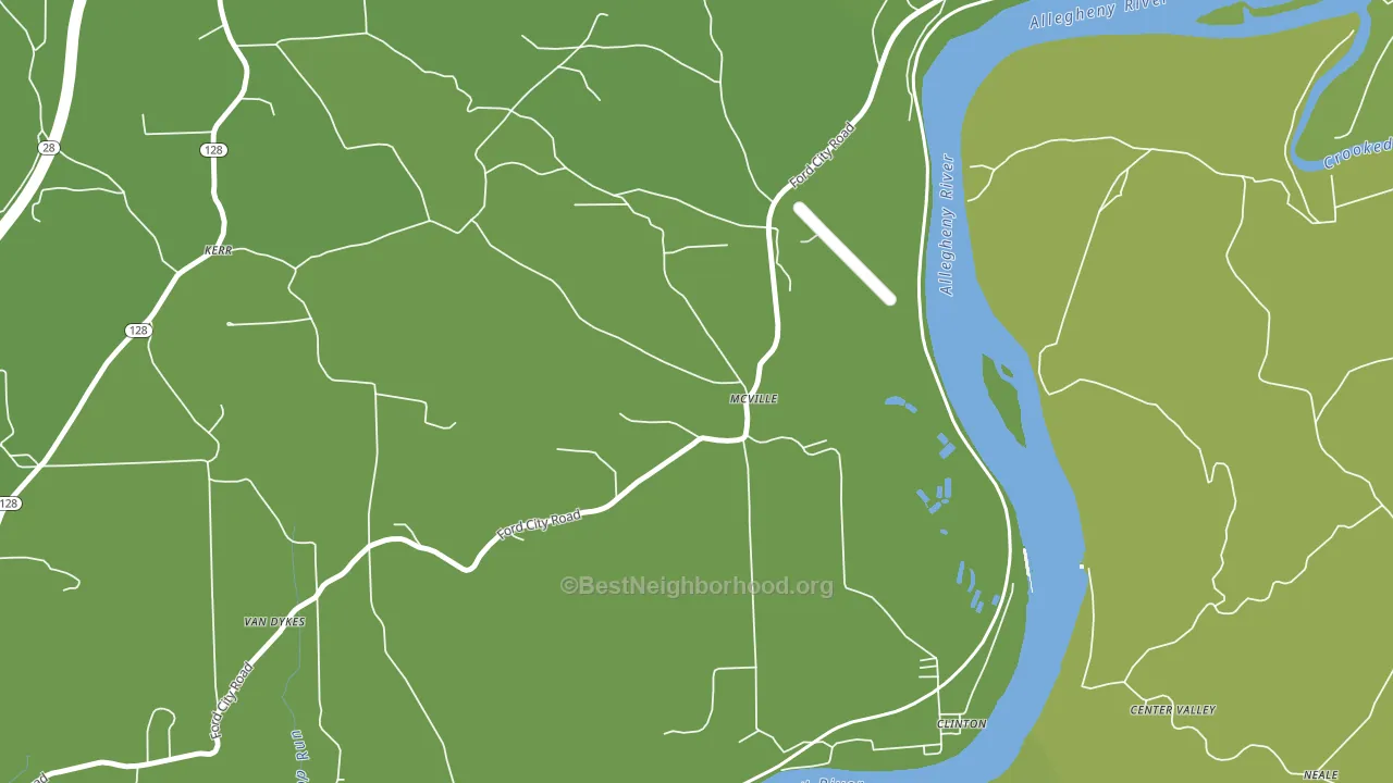 McVille, PA block-group voter-turnout map