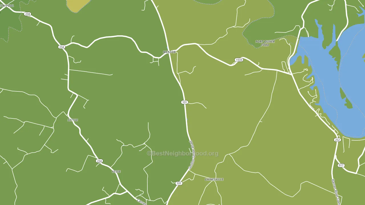Meador, KY block-group voter-turnout map