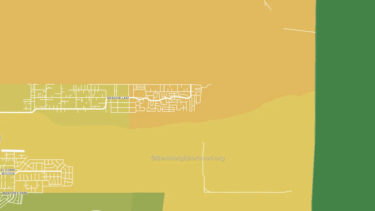 Meadow Lake, NM block-group voter-turnout map