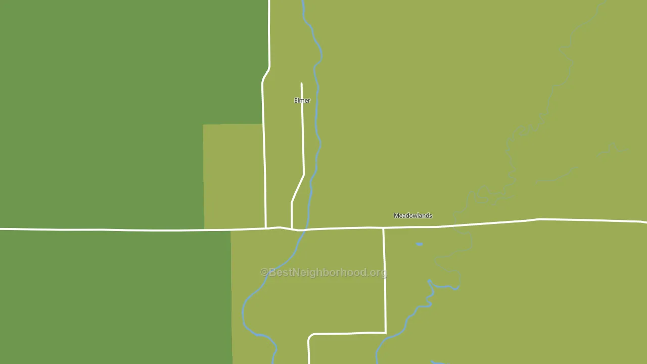 Meadowlands, MN block-group voter-turnout map