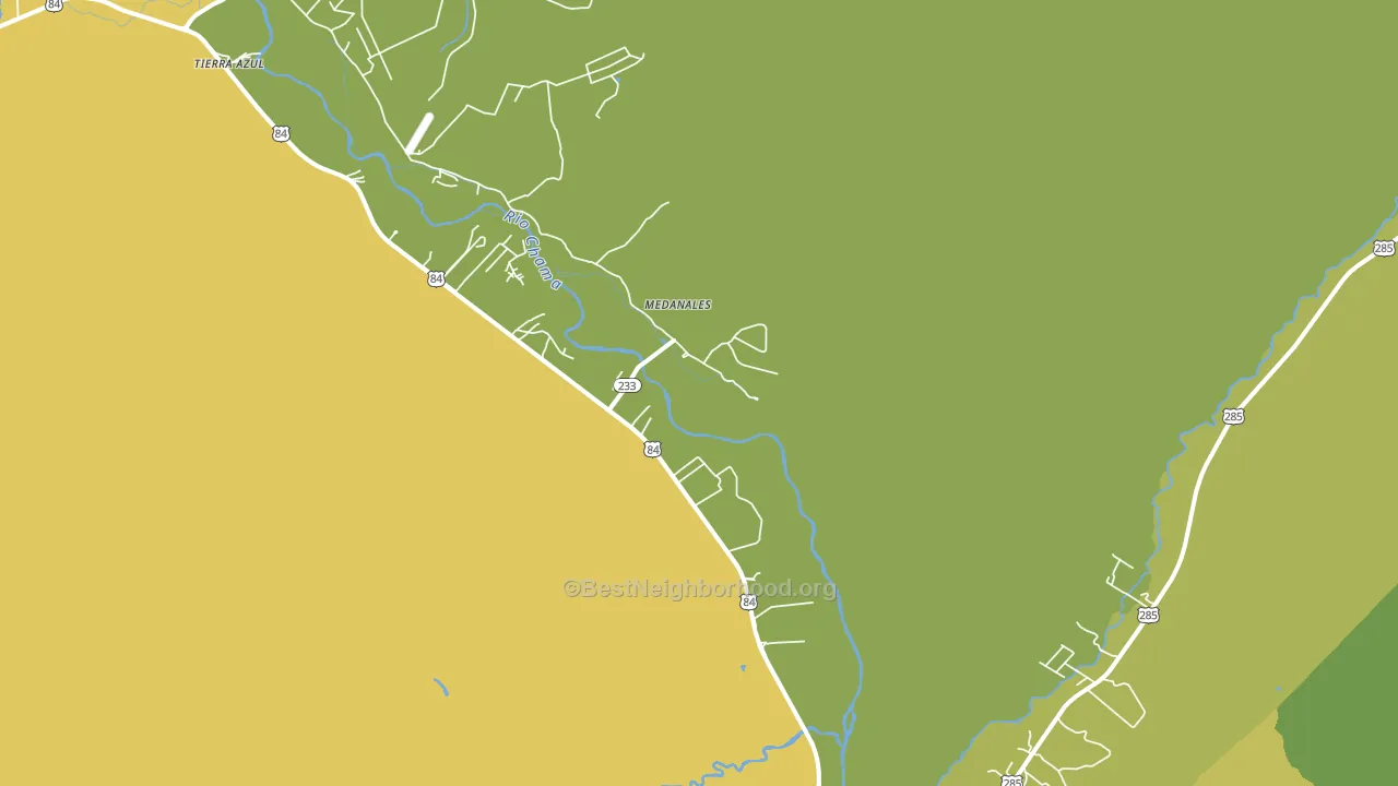 Medanales, NM block-group voter-turnout map