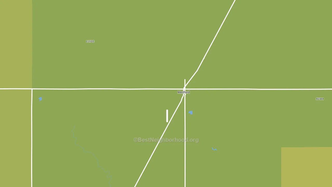 Medford, OK block-group voter-turnout map