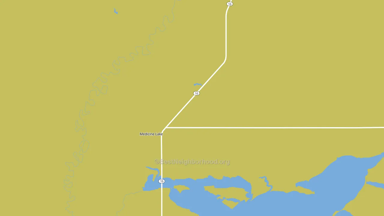 Medicine Lake, MT block-group voter-turnout map