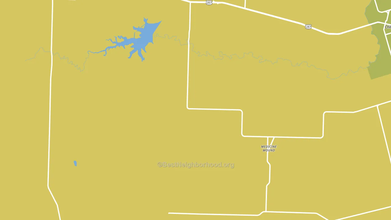 Medicine Mound, TX block-group voter-turnout map