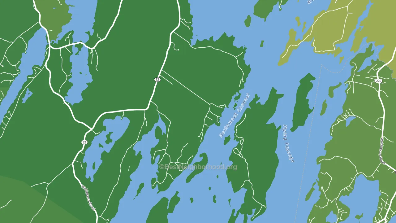 Medomak, ME block-group voter-turnout map