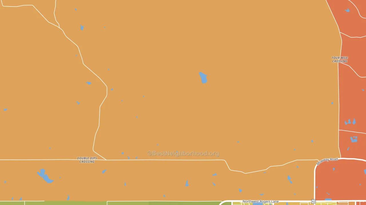 Meers, OK block-group voter-turnout map