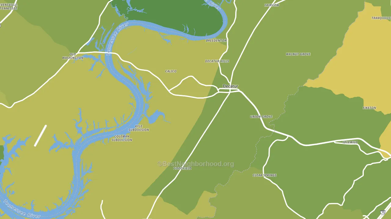 Meigs County, TN block-group voter-turnout map