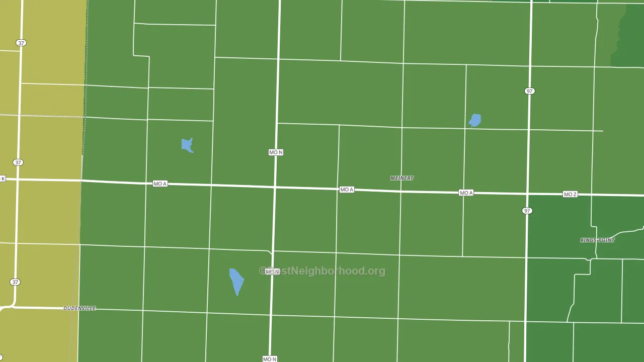 Meinert, MO block-group voter-turnout map