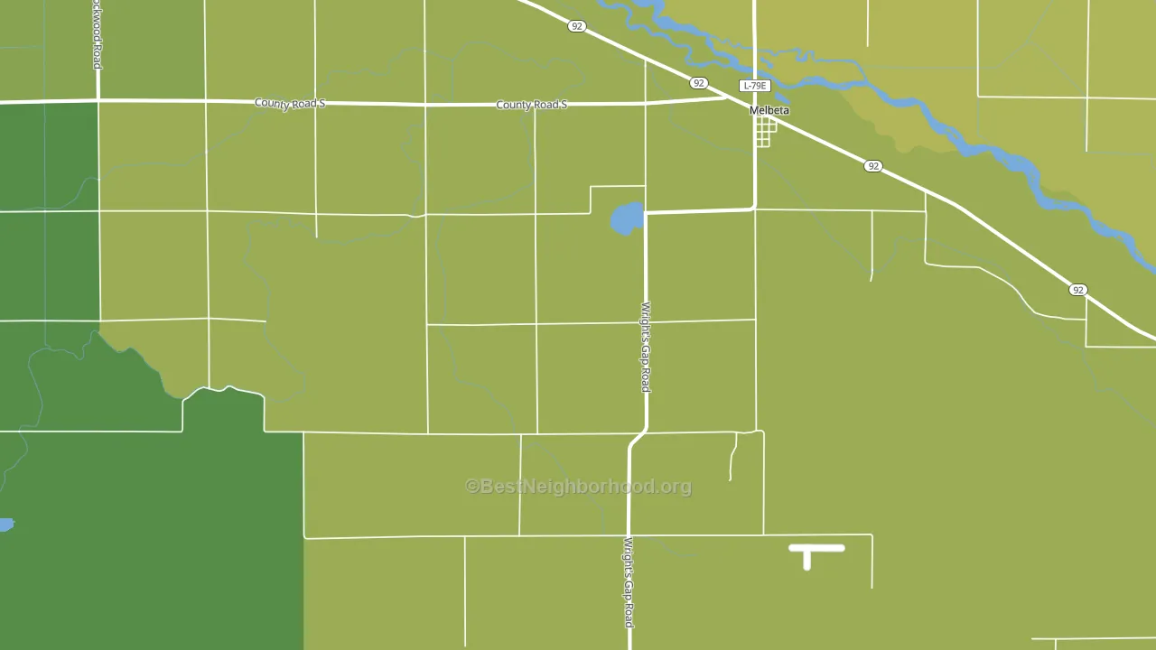 Melbeta, NE block-group voter-turnout map