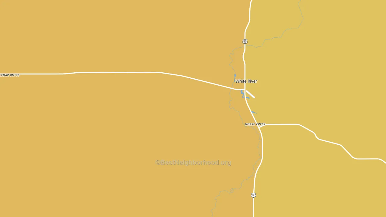 Mellette County, SD block-group voter-turnout map