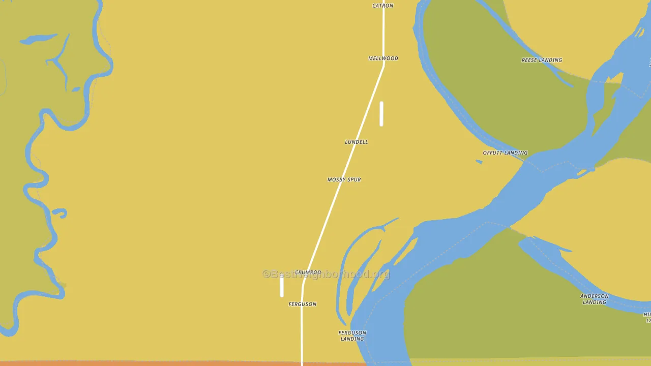 Mellwood, AR block-group voter-turnout map