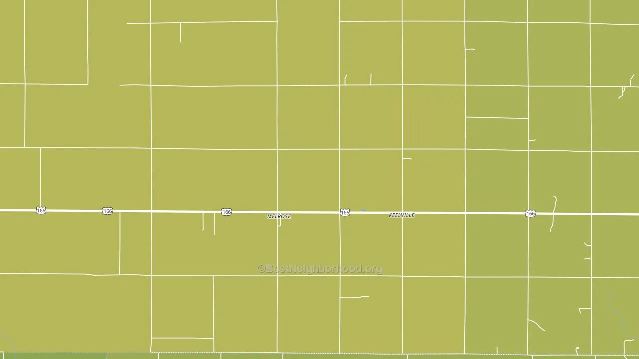 Melrose, KS block-group voter-turnout map