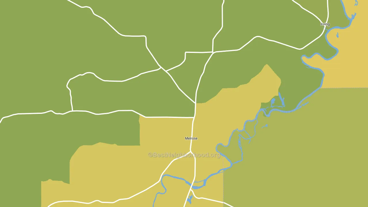 Melrose, WI block-group voter-turnout map