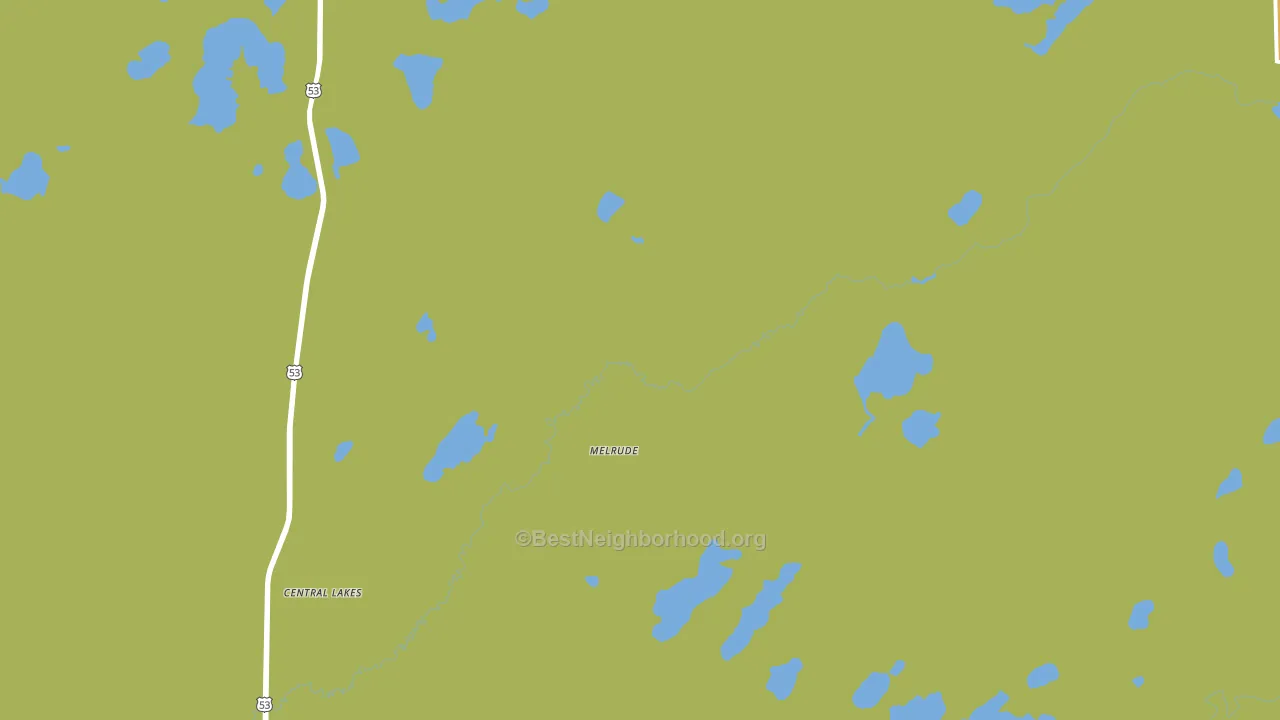 Melrude, MN block-group voter-turnout map
