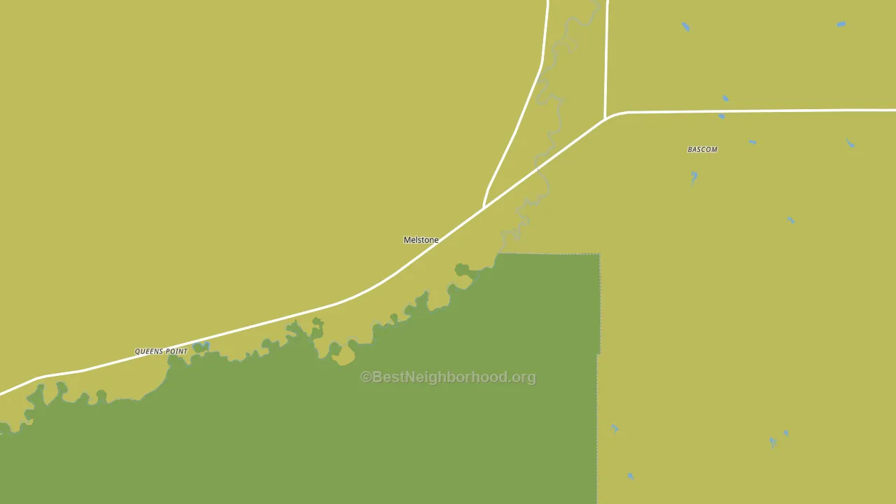 Melstone, MT block-group voter-turnout map