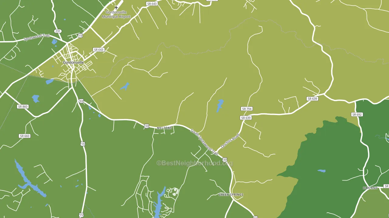 Melton, VA block-group voter-turnout map