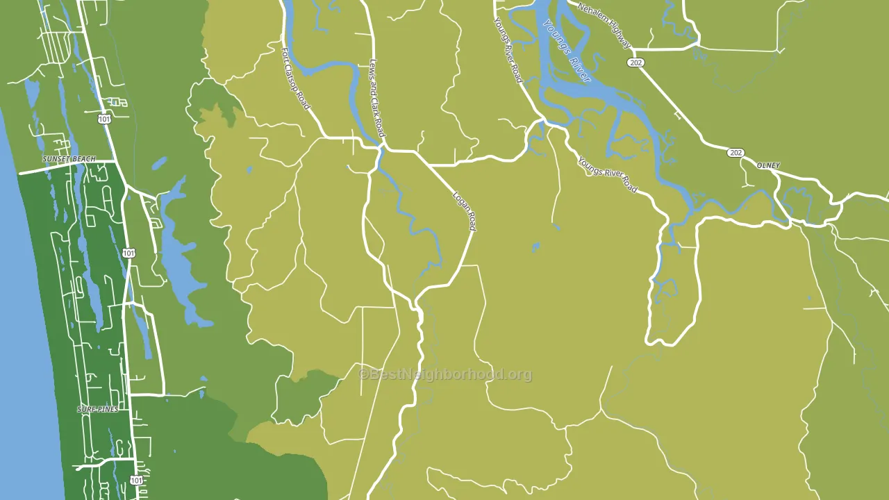 Melville, OR block-group voter-turnout map