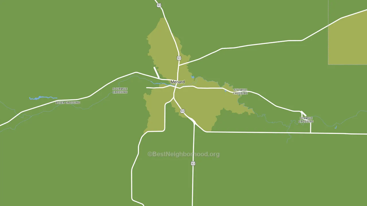 Menard County, TX block-group voter-turnout map