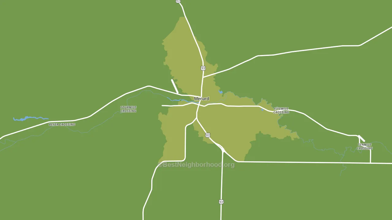 Menard, TX block-group voter-turnout map