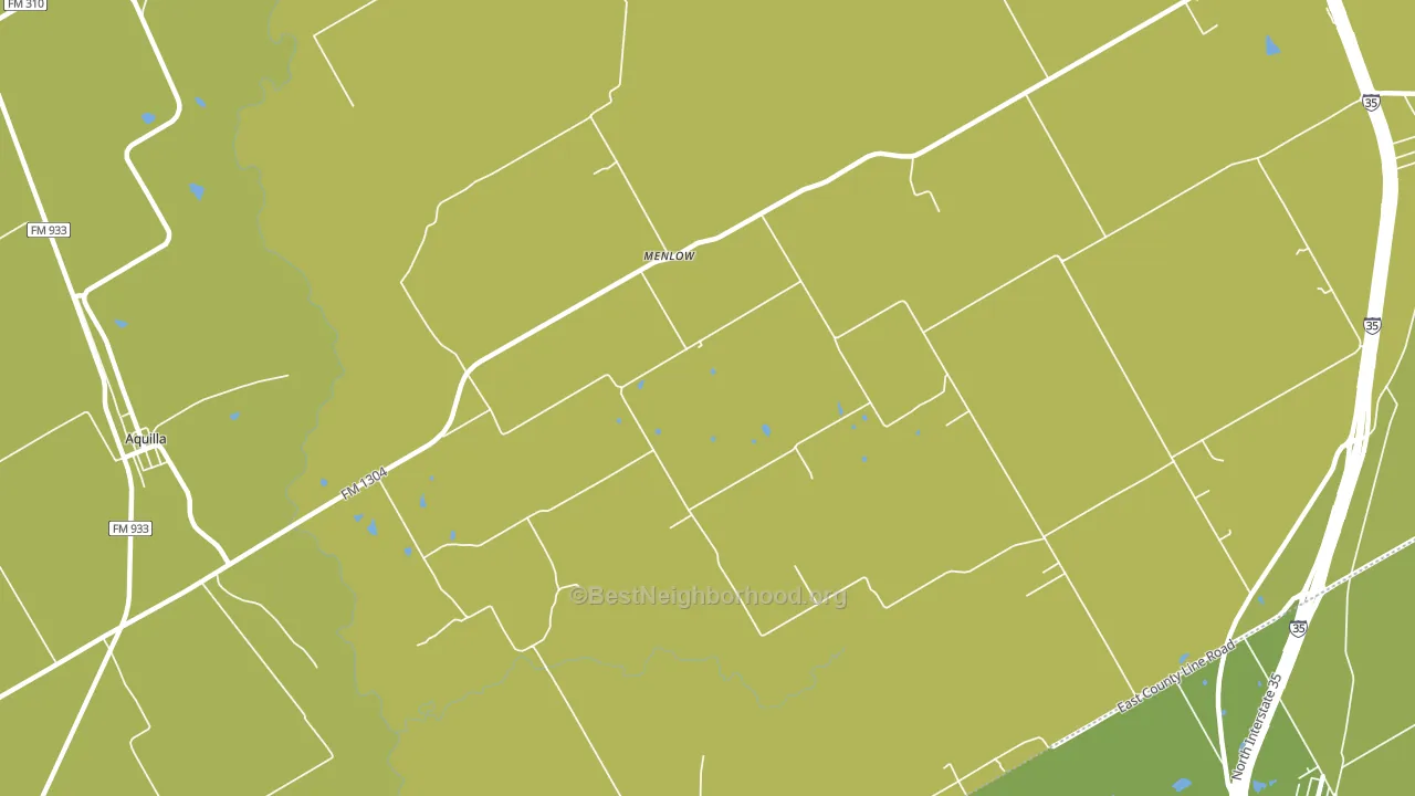 Menlow, TX block-group voter-turnout map