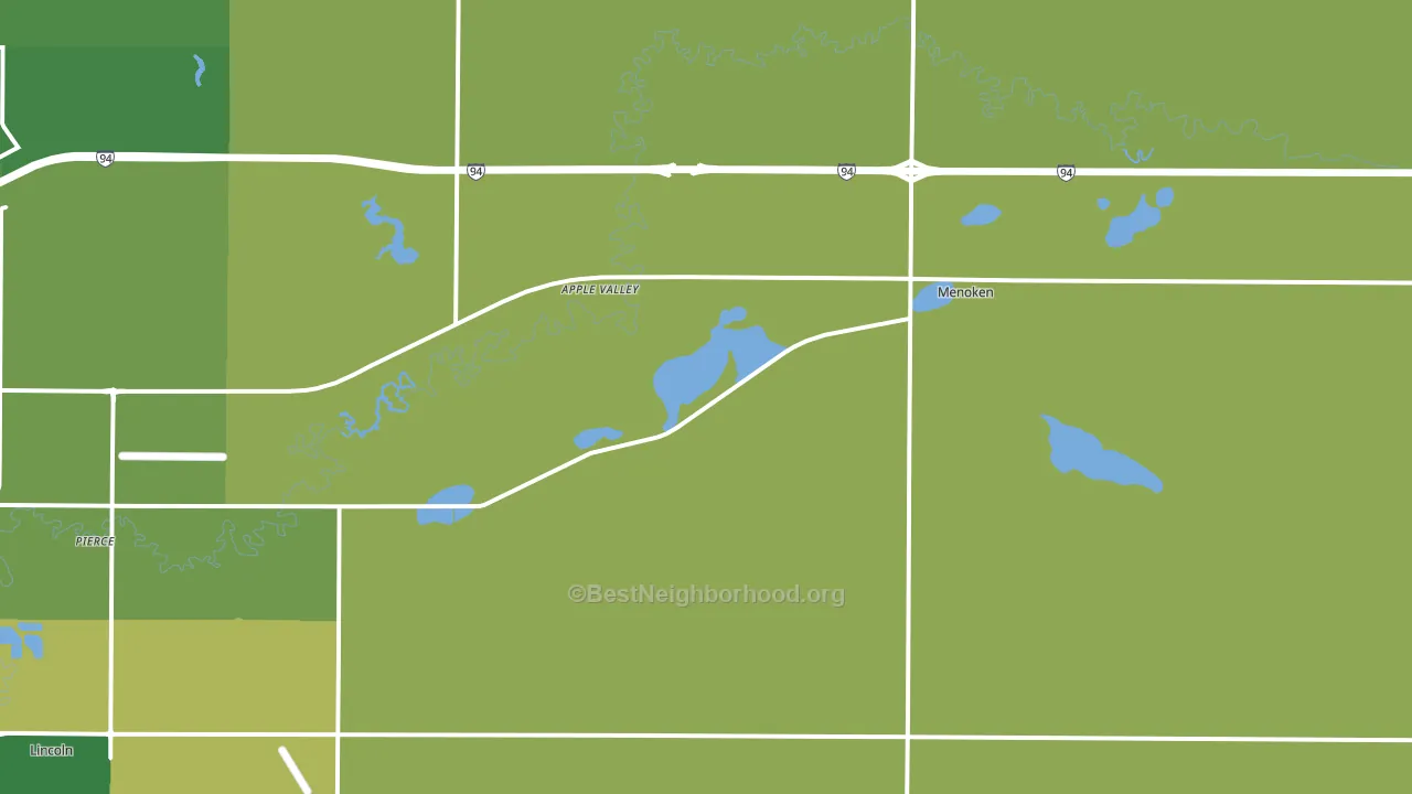 Menoken, ND block-group voter-turnout map