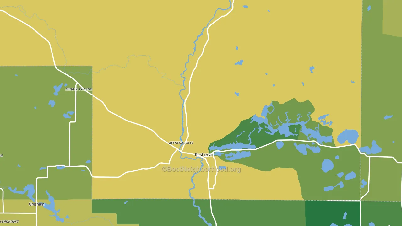 Menominee County, WI block-group voter-turnout map