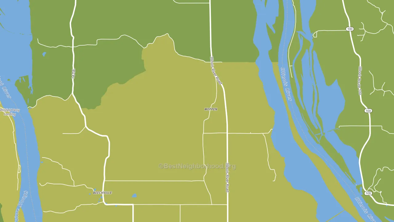 Meppen, IL block-group voter-turnout map