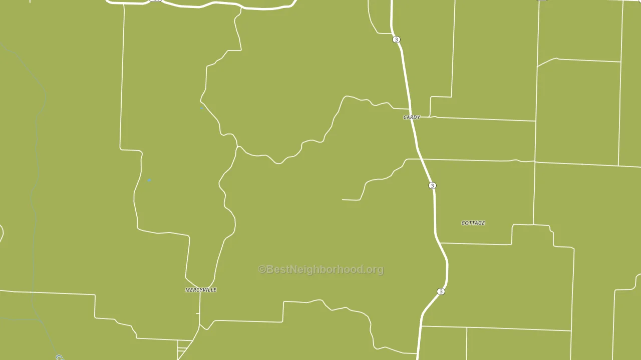Mercyville, MO block-group voter-turnout map