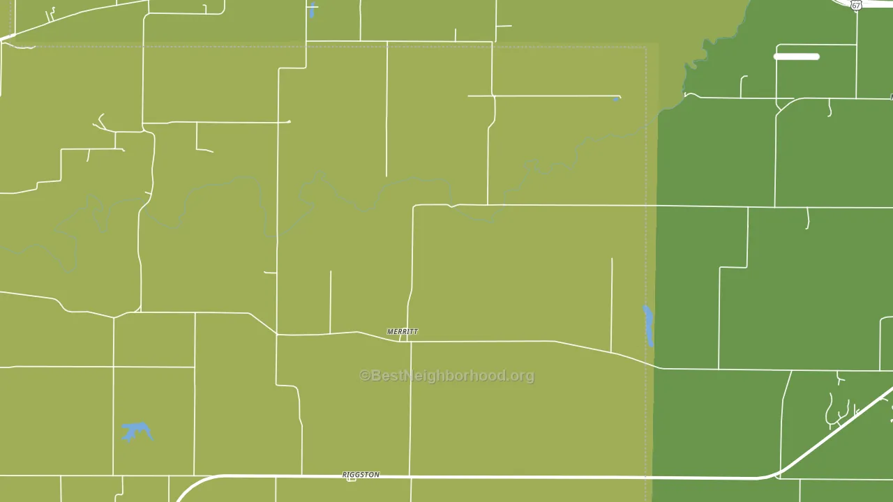 Merritt, IL block-group voter-turnout map