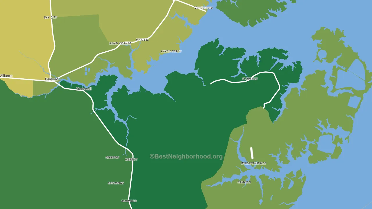 Merritt, NC block-group voter-turnout map