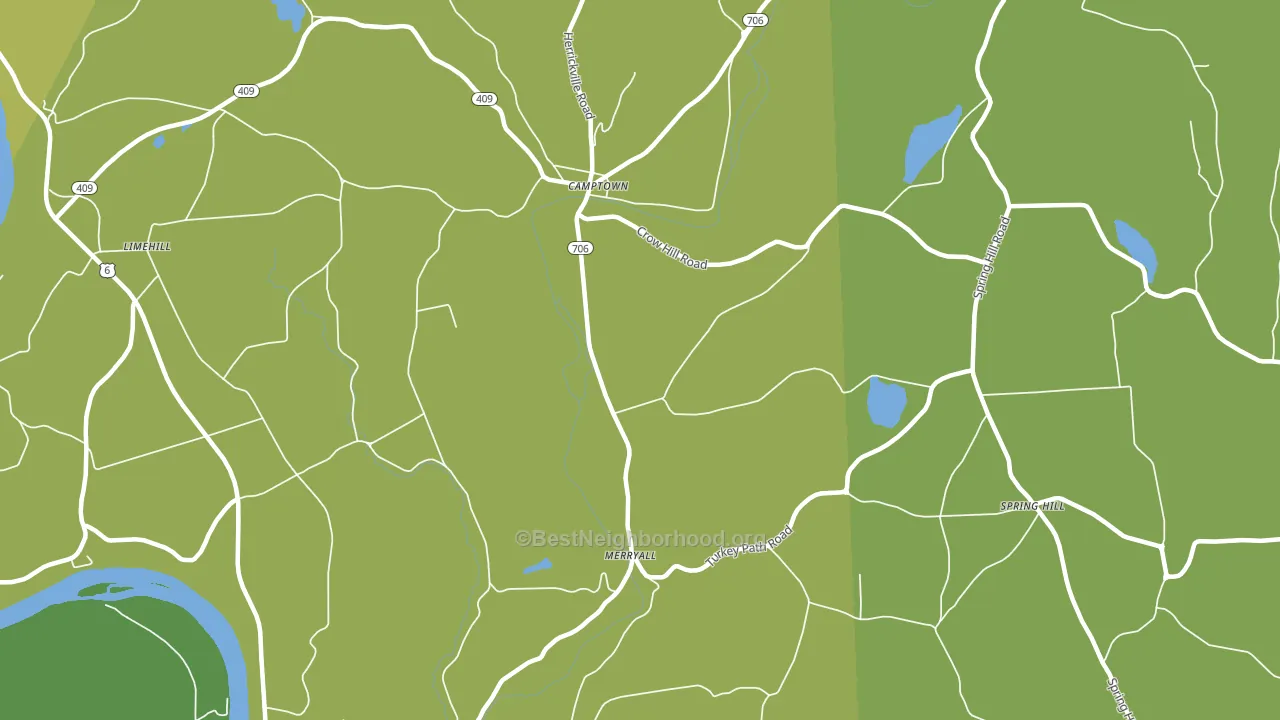Merryall, PA block-group voter-turnout map