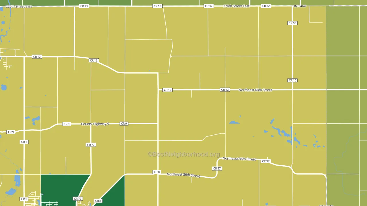Merton, MN block-group voter-turnout map