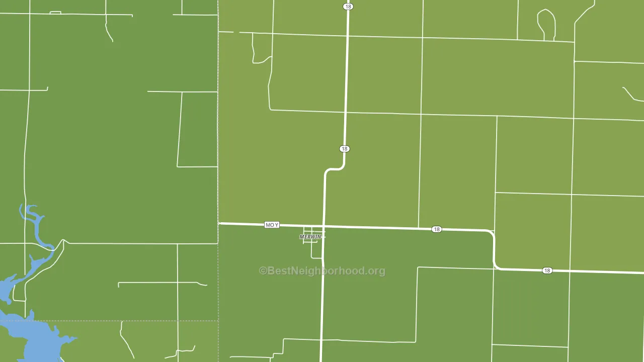 Merwin, MO block-group voter-turnout map