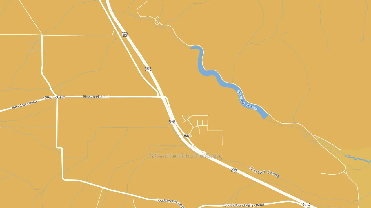 Mesa, CA block-group voter-turnout map