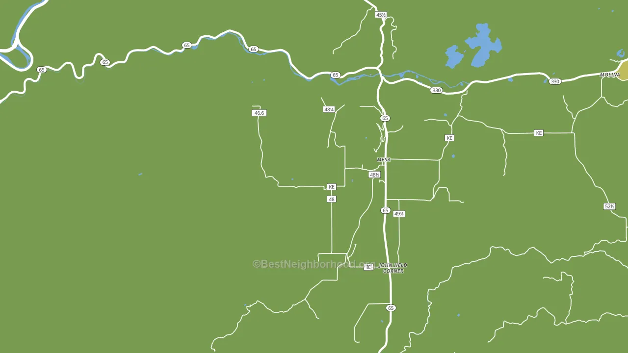 Mesa, CO block-group voter-turnout map