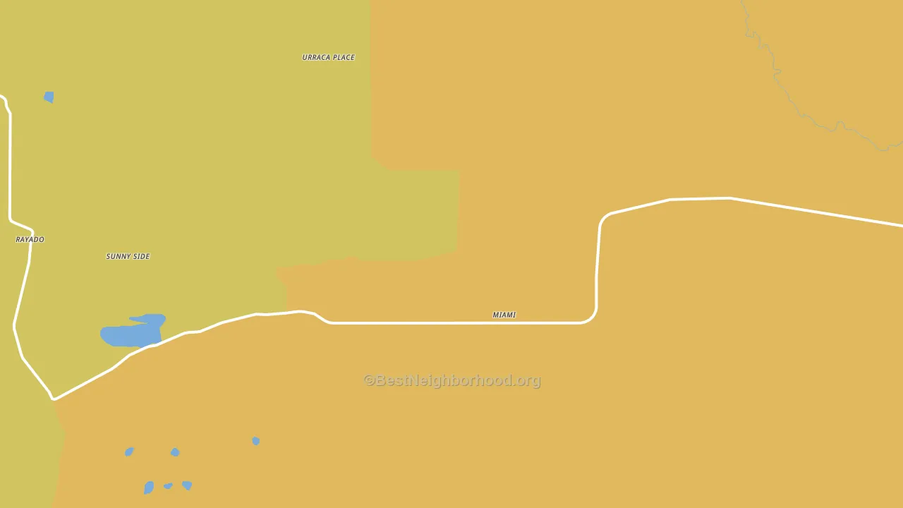 Miami, NM block-group voter-turnout map