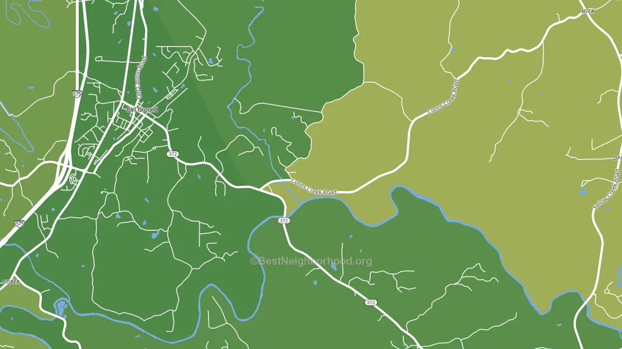 Mica, GA block-group voter-turnout map