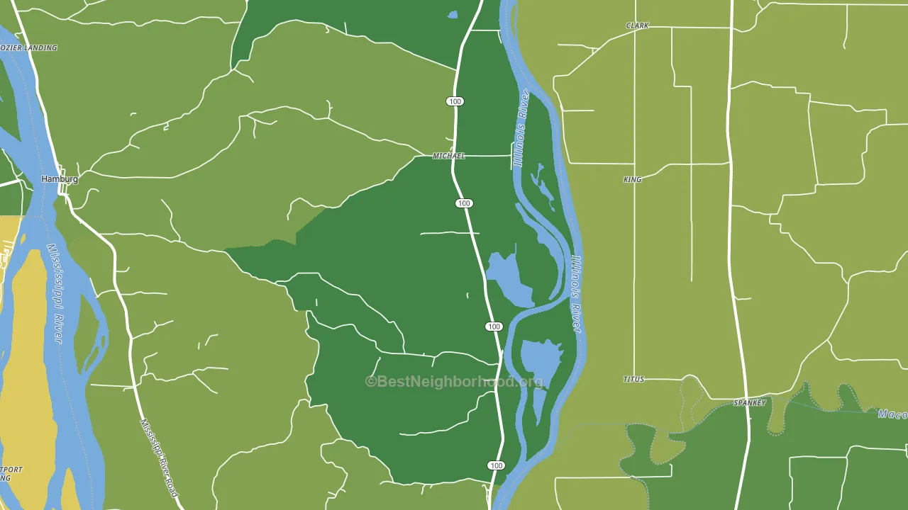 Michael, IL block-group voter-turnout map